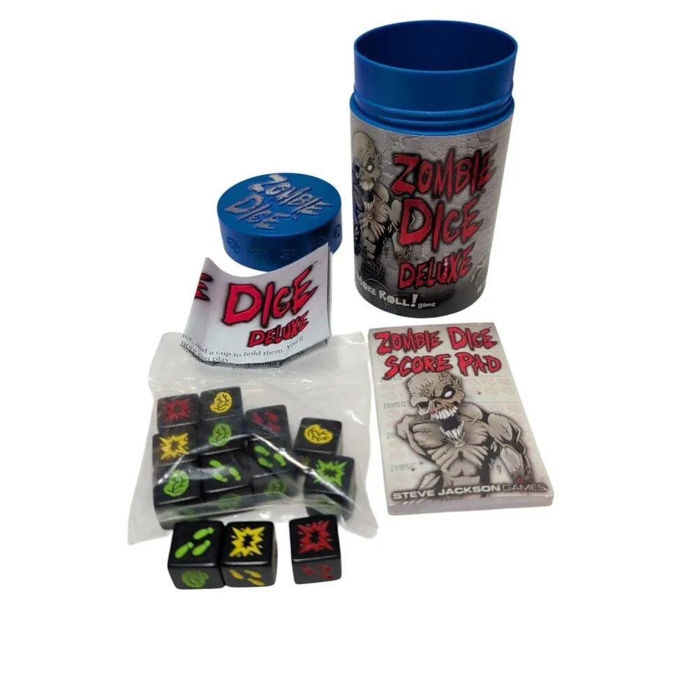 Zombie Dice Deluxe Game  Steve Jackson 1st Edition / 1st Print. New